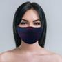 Imagem de Máscara de proteção feminina extra leve 3D AirKnit Azul com vermelho grená