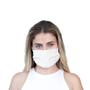 Imagem de Máscara De Proteção Tecido Lavável Com Forro Duplo Algodão Higiene Cuidado Pessoal Limpeza