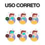 Imagem de Máscara Descartável KN95 WWDoll Cinco Camadas Branca com Cli