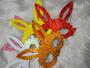 Imagem de Máscara EVA glitter 50 UNIDADES com elástico páscoa festas aniversário casamento