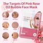 Imagem de Máscara Facial Bubble IREV - Pacote com 10 Máscaras de O2 Rosa