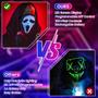 Imagem de Máscara LED AINSKO com Bluetooth Programável - Ideal para Halloween