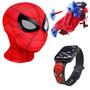 Imagem de Máscara,luva lança-dardos e relógio infantil Homem-Aranha_AQ - SMACTUDO