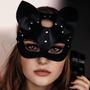 Imagem de Mascara para Fantasia Mulher Gato Carnaval Halloween Bailes