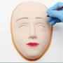 Imagem de Mascara Para Treino Micropigmentação + Base Plástica