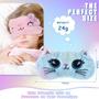 Imagem de Máscara Sleep Eye Mask Zhanmai Cute Cat Plush para crianças, meninas e mulheres