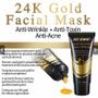 Imagem de Máscara Tratamento Facial Ouro 24k Limpeza Pele Anti Rugas Clareador Remove Cravos Pontos Escuros