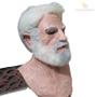 Imagem de Máscara Velho Assustadora em alex silicone com cabelos
