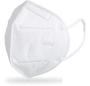 Imagem de Máscaras KN95 branca lisa adulta com anvisa fabricada no Brasil - Kit 100 - FPP2 PFF2 - filtragem  98% - embalagem de 10 em 10 unidades