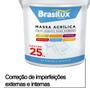 Imagem de Massa Acrilica Parede Uso Externo/interno Brasilux 25kg