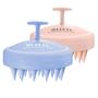 Imagem de Massageador de couro cabeludo HEETA Hair Scalp Brush, pacote com 2 pacotes de palha de trigo