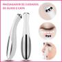 Imagem de Massageador Elétrico Portátil para Olhos com Creme Vibratório e Aplicador de Essência