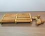 Imagem de Massageador Madeira Terapeutico Corpo Pescoço Costas Pés-Kit de Massagem Fisioterapia Bem Estar Relaxamento Anti Stress
