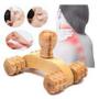 Imagem de Massageador Madeira Terapeutico Corpo Pescoço Costas Pés-Kit Massagem Fisioterapia Bem Estar Relaxamento Anti Stress