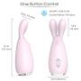 Imagem de massageador vibrador feminino coelho rabbit recarregável reba s-hande