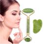 Imagem de Massagem facial Jade Roller + Stone Gua Sha para massagem facial