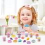 Imagem de Massinha de modelar com glitter Kit c/10 potes de 50g cada