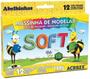 Imagem de Massinha de Modelar infantil Soft Conjunto com 12 cores Acrilex