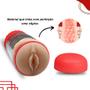 Imagem de Masturbador Masculino Lanterna Vagina Discreto Com Vibrador Eletrico Multivelocidades  Sex Shop