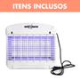 Imagem de Mata Mosquito Inseto Elétrico Branco 110/220v Automático Com Choque Até 1900V Com Luz de LED