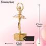 Imagem de Matashi 24k Gold Plated Ballet Dancer Wind-Up Music Box com cristais cor-de-rosa, Home - Decoração de escritório Tabletop Ornaments Presente para o músico Esposa Dia das Mães Natal Dia dos Namorados Aniversário (Lago dos Cisnes)