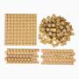 Imagem de Material Dourado 111 peças em madeira - Caixa de Papelão