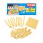 Imagem de Material Dourado 111 peças plásticas Brinquedo Pedagógico Matemática Montessori - Carimbras - 4 anos