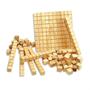 Imagem de Material dourado para aprender matematica 111 peças madeira