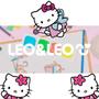 Imagem de Material Escolar Papelaria Kit Infantil Hello Kitty 18 Pçs