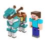 Imagem de Mattel Minecraft Craft-A-Block 2-Pk, figuras de ação e brinquedos para criar, explorar e sobreviver, designs pixelados autênticos, presentes colecionáveis para crianças de 6 anos ou mais