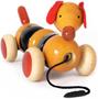 Imagem de Maya Organic Handmade Wooden Bead &amp Pull Toy Dog Made Using Natural Colors for Toddlers 3 Years Year And Up, Helps in Early Education and Development  BOVOW (VERMELHO)