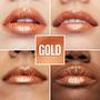 Imagem de Maybelline New York Lifter Gloss Lip Gloss Maquiagem com ácido hialurônico, hidratante, brilho alto, lábios hidratados, lábios com aparência mais cheia, bronzeado, dourado, 0,18 fl oz