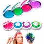 Imagem de Mechas Coloridas Kit Menina Pinte Cabelo C/ Adesivos Unhas