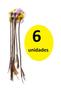 Imagem de Mechas Com Piranha Aplique De Cabelo Infantil-Kit 6 Unidades