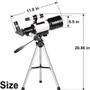 Imagem de Meco Astronomia 15x-150x Telescópio Iniciantes Refração e Reflexão