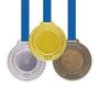 Imagem de Medalha Rema 28MM Fundo Liso Com Fita Simples - Ref 3320 - Multicores - Ouro/Prata/Bronze