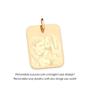 Imagem de Medalha retangular  lisa para personalizar  542774 Rommanel