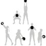 Imagem de Medicine Ball 3 Kg com Pegada Cor Roxa com Preto Liveup  Liveup Sports 