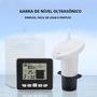 Imagem de Medidor de Nível Ultrassônico Sem Fio para Tanque de Água - com Sensor de Temperatura e Exibição de Tempo