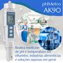Imagem de Medidor de pH Phmetro AK90 + Soluções de calibração pH 4, 7 e 10 e KCl 3M