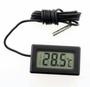 Imagem de Medidor De Temperatura Digital Com Sensor Externo Para Geladeira, Freezer, Chocadeira, Estufa - Preto