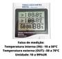Imagem de Medidor de umidade e temperatura digital -- Termo higrômetro -- EXBOM