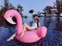 Imagem de Mega Boia Gigante Flamingo Piscina Praia Inflável Mor