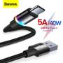 Imagem de Mega Cabo Usb 40W Samsung S9 S9+S10 S10+ Tipo C 3A 1M Led