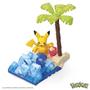 Imagem de Mega Pokemon Pikachu's Beach Splash Building Set com 79 tijolos compatíveis e peças se conectam com outros mundos, conjunto de presentes de brinquedo para idades a partir de 7 anos