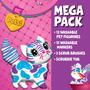 Imagem de Megapack de Animais para Colorir c/ Brinquedos Reutilizáveis e Laváveis p/ Crianças de 3+