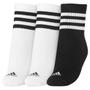 Imagem de Meia Adidas Performance Kids 29 ao 31 - Pack com 03 Pares - Branca e Preta