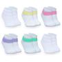 Imagem de Meia baby aldodão kit revenda 6 pares meias infantil menino e menina 0 a 6 meses coloridas
