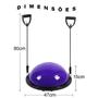 Imagem de Meia Bola Bosu Elastico Exercicio Alongamento Pilates Yoga Reabilitaçao Fisioterapia Academia Fitness Ginastica Exercicio Fit
