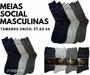 Imagem de Meia cano longo masculina  social  sport fino kit com 12 pares